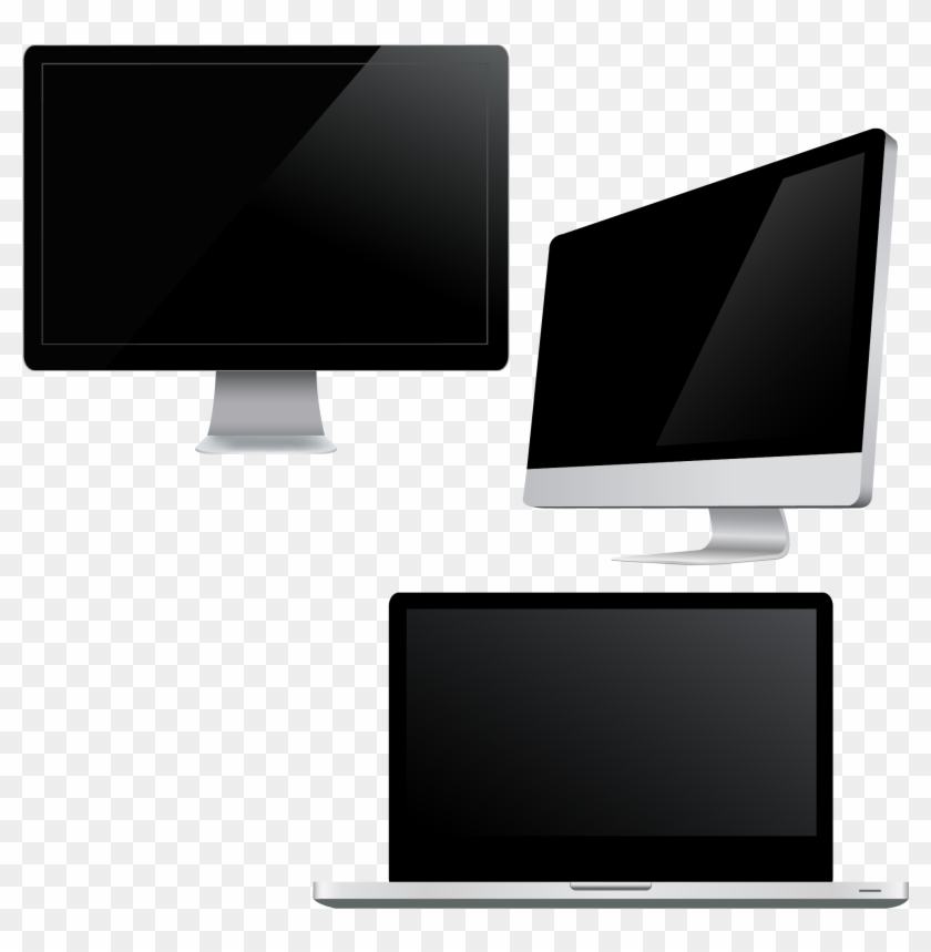 Laptop Computer Monitor - Apple Monitor Png Vector Clipart #5047611