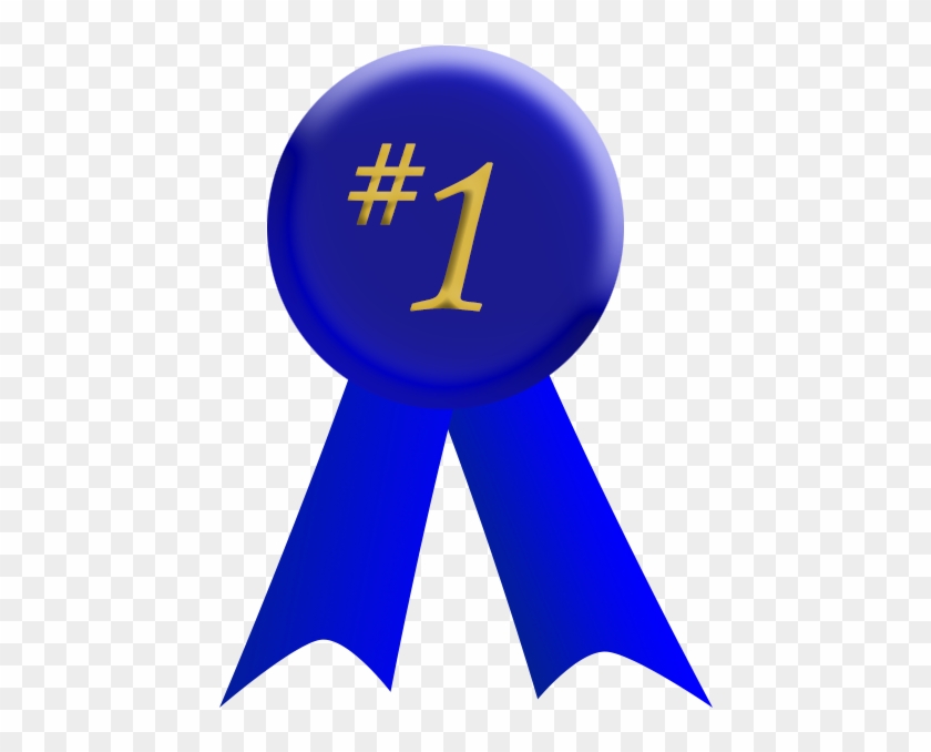 1 Blue Ribbon - First Place Blue Ribbon Clipart