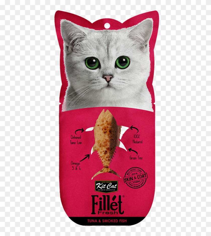 Kit Cat Fillet Fresh Tuna And Smoked Fish - مكافأة كت كات قطط Clipart