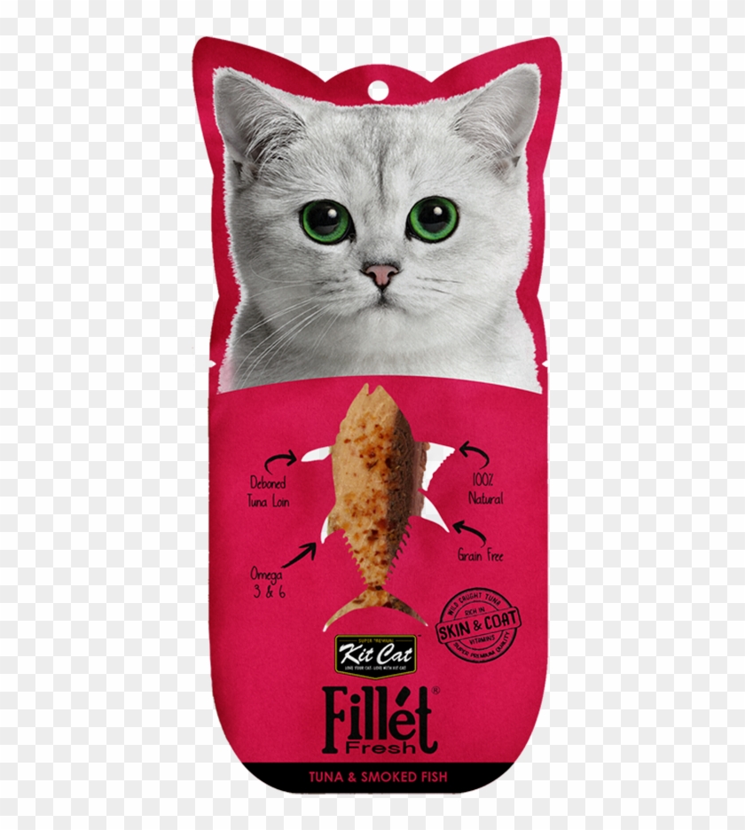 Kit Cat Fillet Fresh Tuna And Smoked Fish - مكافأة كت كات قطط Clipart #5048232