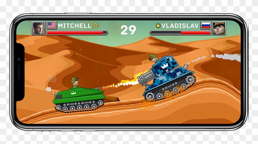1vs1 Multiplayer Action - Hack Hills Of Steel Clipart