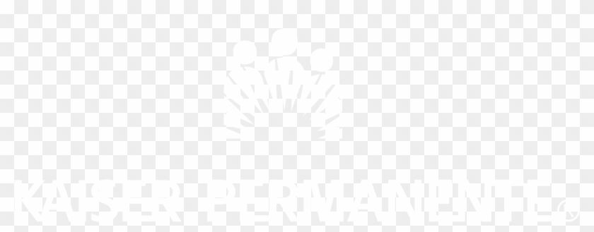 Kaiser Permanente Logo Black And White - Johns Hopkins Logo White Clipart #5049610