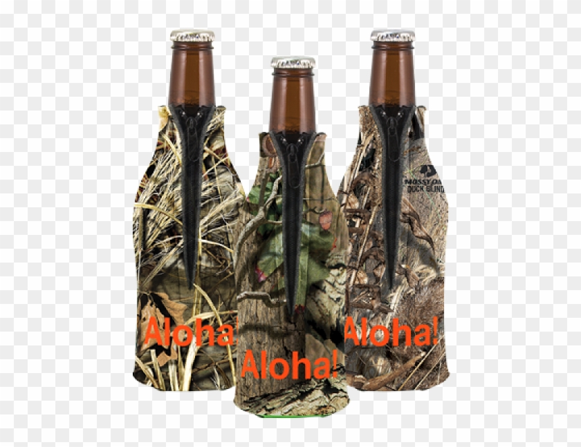 Camo Zipper Bottle Koozie - Glass Bottle Clipart #5050359