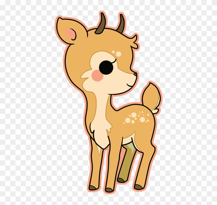 Clipart Animals Deer - Kawaii Deer - Png Download