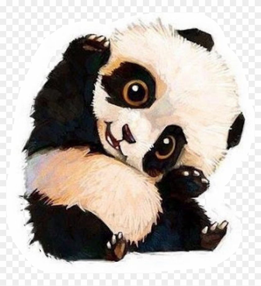 Download Panda Cub Chibi Kawaii 🐼freetoedit - Cute Baby Panda Drawing
