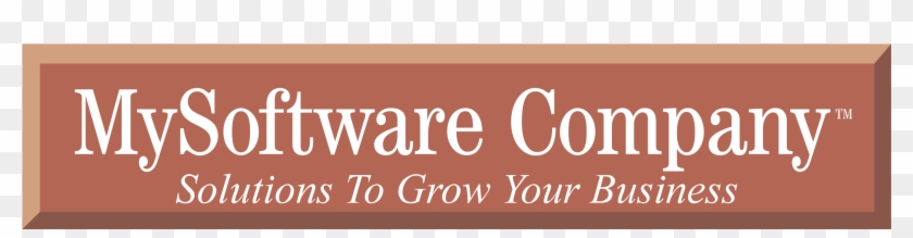 Mysoftware Company Logo Png Transparent - Beige Clipart #5050679