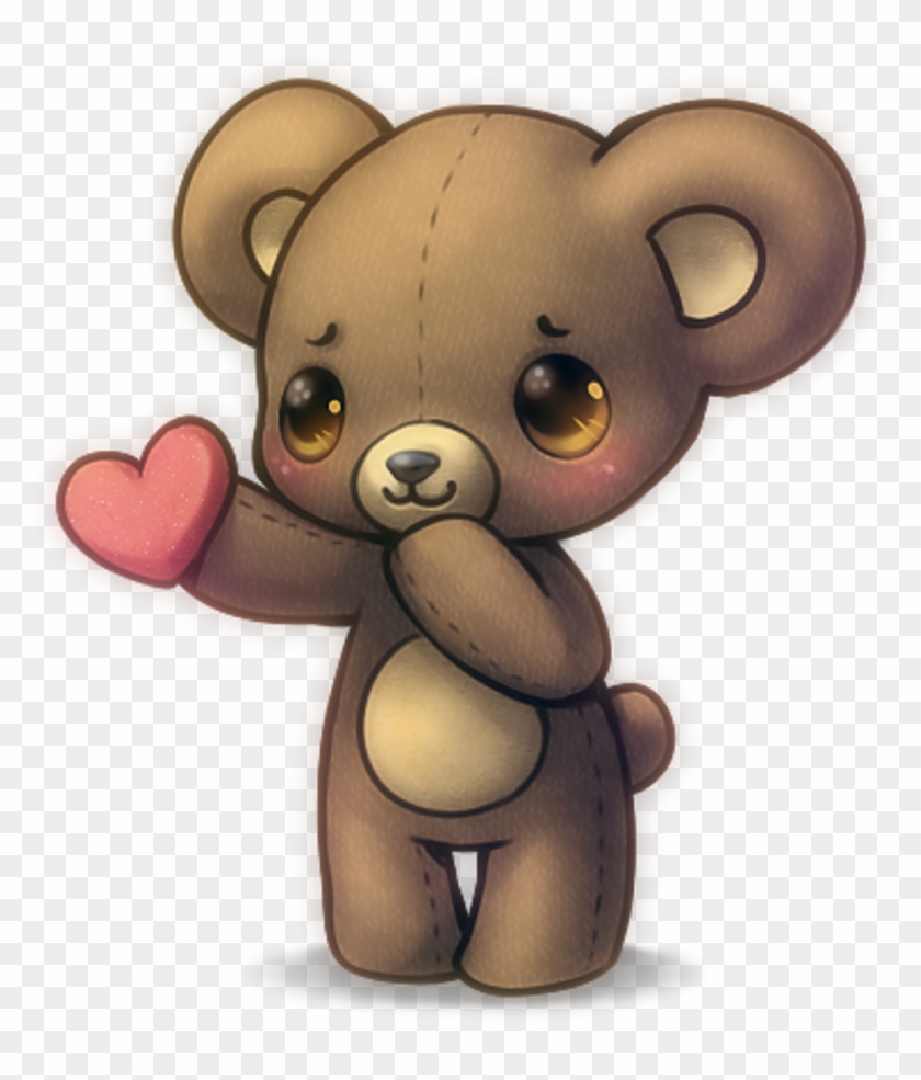 Cute Teddy Bear Anime Clipart