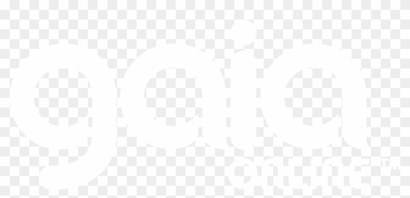 Gaia Online Logo Black And White - Johns Hopkins Logo White Clipart