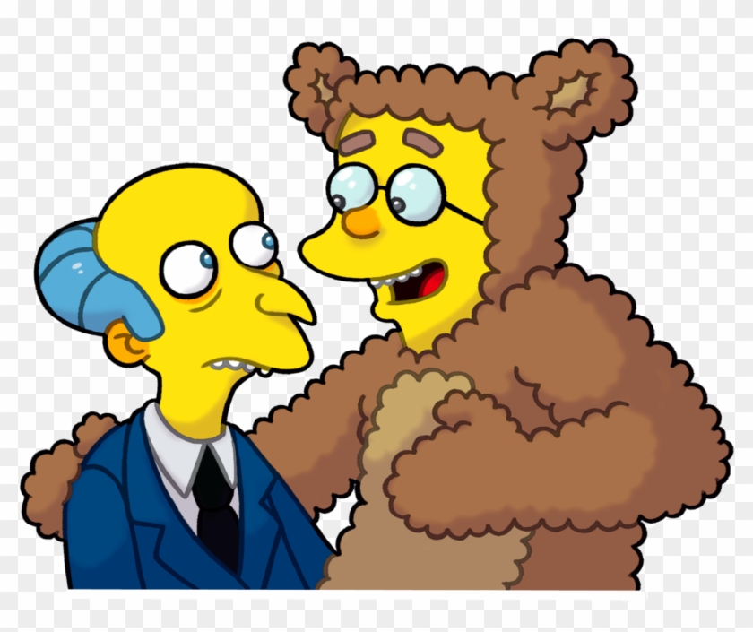 Burns And His Bobo Smithers Sticker - Cartoon Clipart #5051319