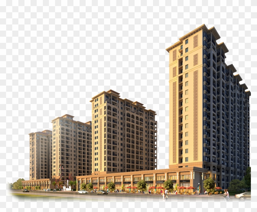 Real Building Kalwa, Apartment House High-rise Thane - Apartment Png Clipart #5053286