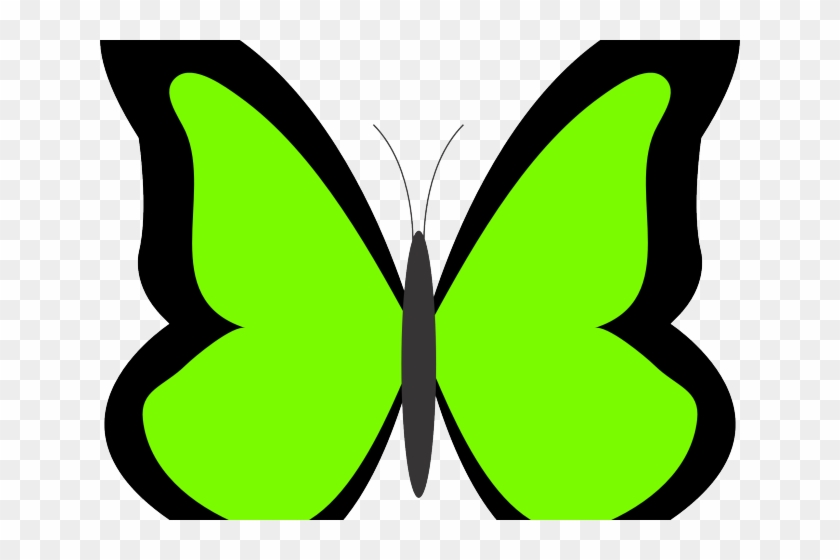 Rainbow Butterfly Clipart Png Format - Butterfly Clip Art Green Transparent Png