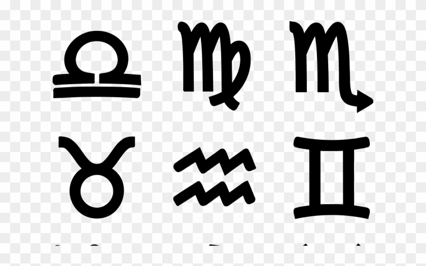Astrology Clipart Transparent - Zodiac Symbols - Png Download