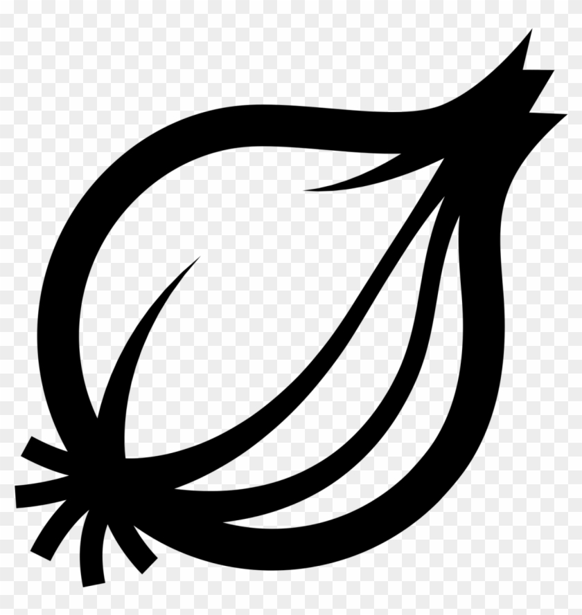 Onion Designed By Kyle Tezak From The Noun Project - Onion Clipart Black And White - Png Download #5054522