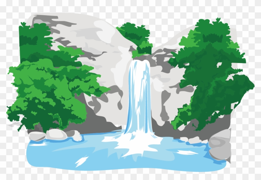 River Waterfall - Clipart Waterfall Png Transparent Png