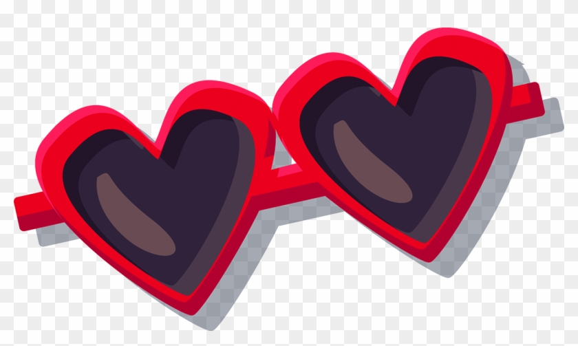 Love Designer Sunglasses Free Transparent Image Hd - Heart Clipart