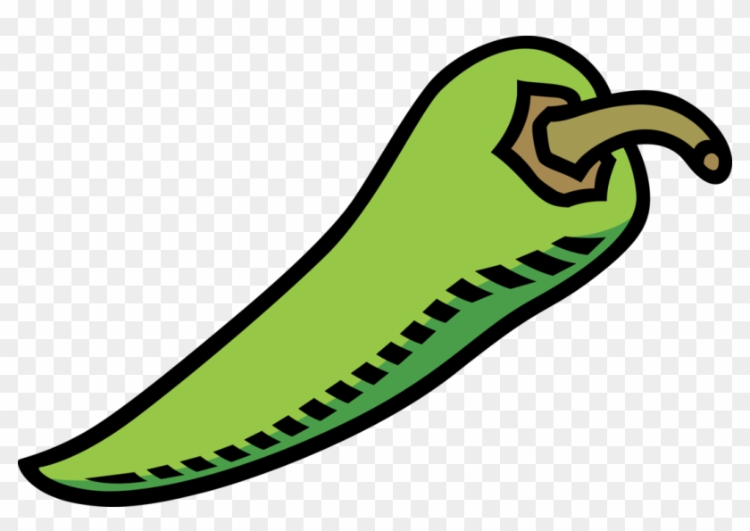 Vector Illustration Of Capsicum Green Hot Chili Pepper Clipart