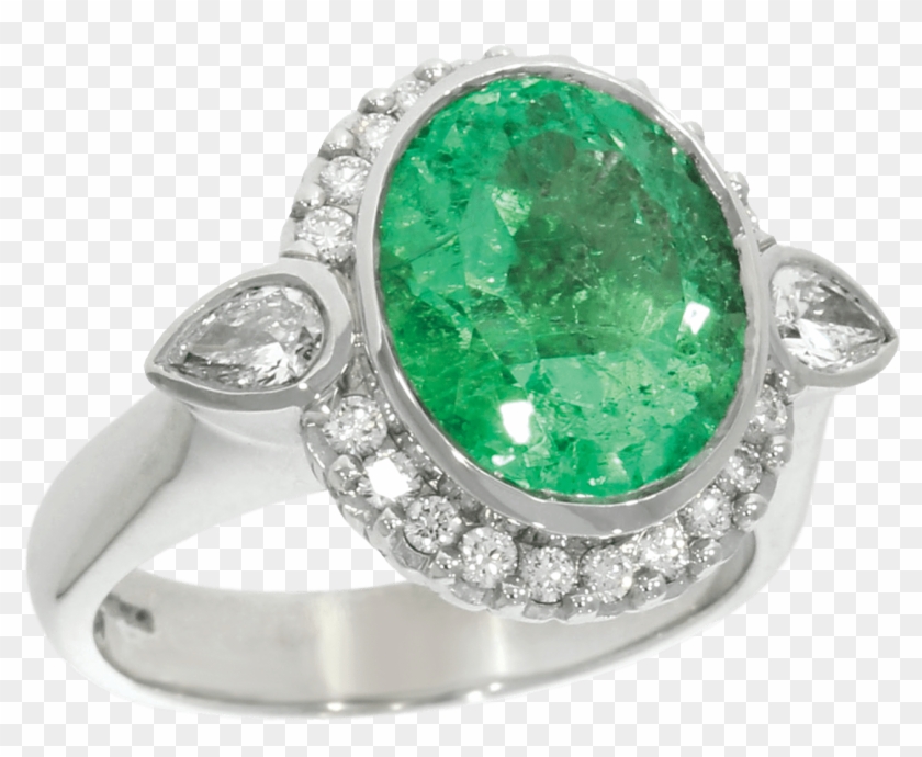 Exquisite Jewellery - Gold Emerald And Diamond Ring Clipart #5055534