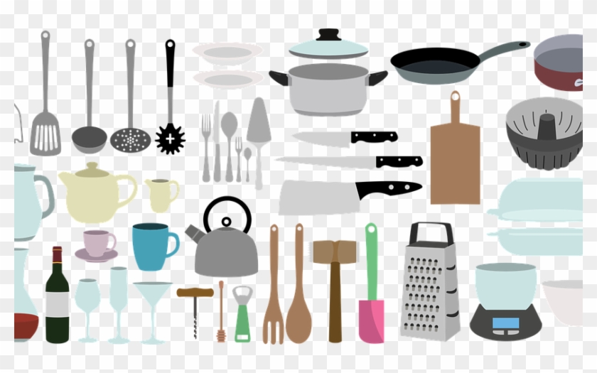 Kitchen Tools - Akcesoria Niezbędne W Kuchni Clipart