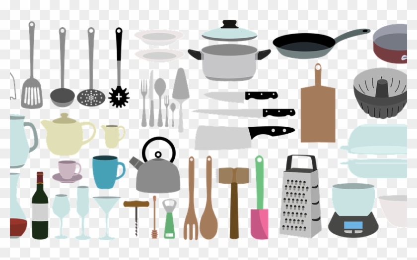 Kitchen Tools - Akcesoria Niezbędne W Kuchni Clipart #5055799
