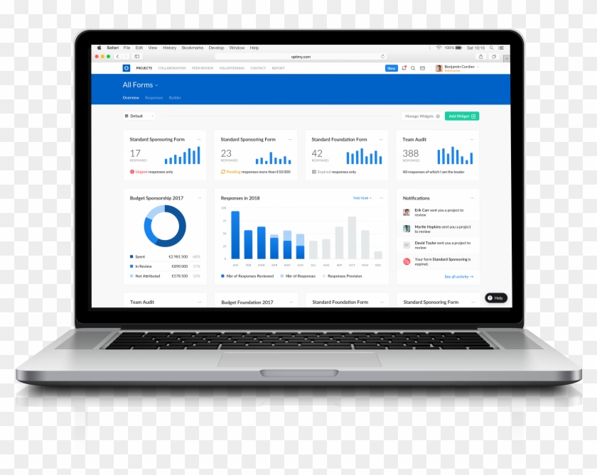 Save Up To 50% Of Your Time On Recurring Tasks - Optimy Dashboard Clipart