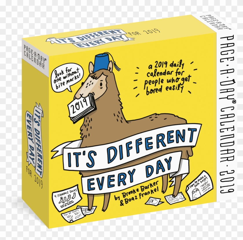 Its Different Every Day Page A Day Calendar 2019 Workman - Cartoon Clipart