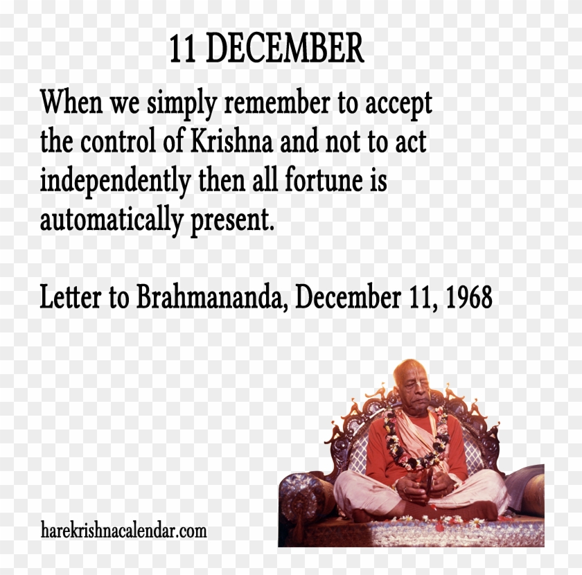 Srila Prabhupada Quotes For Month December - Grace Ac Bhaktivedanta Swami Prabhupada Clipart #5056302