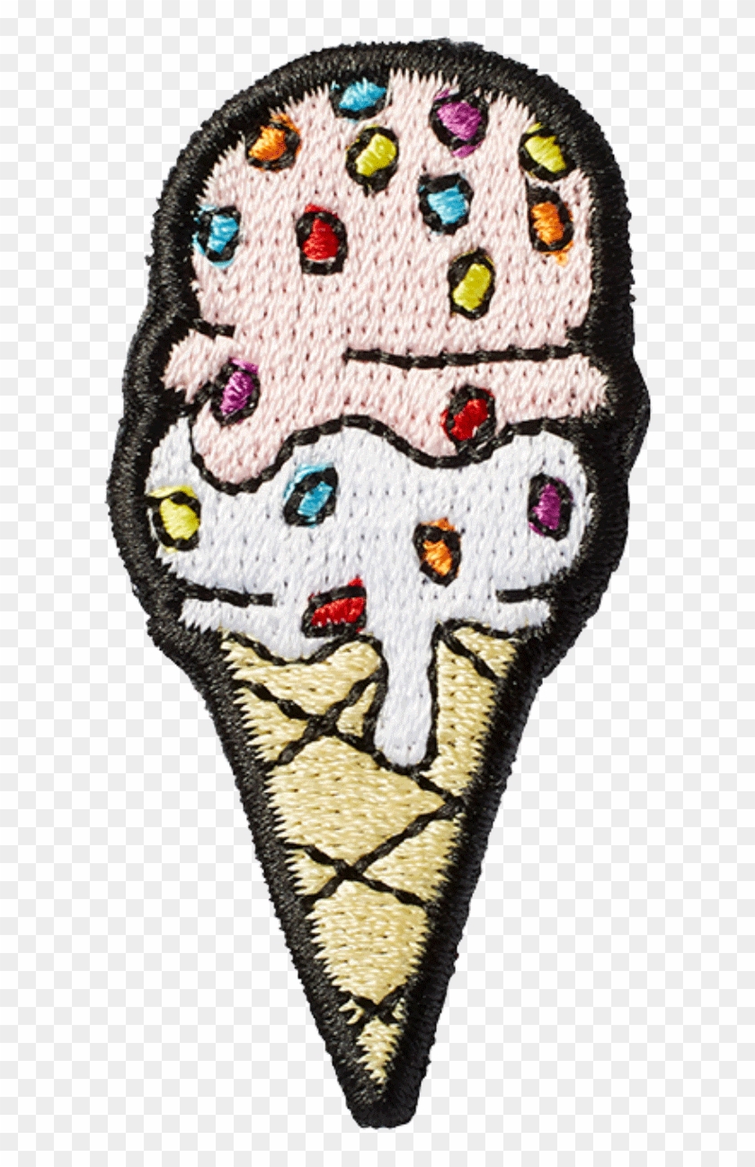 Ice Cream Patches - Ice Cream Cone Clipart #5056334