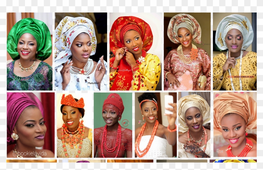 Loveweddingsng Traditional Bridal Looks We Love Volume - Collage Clipart