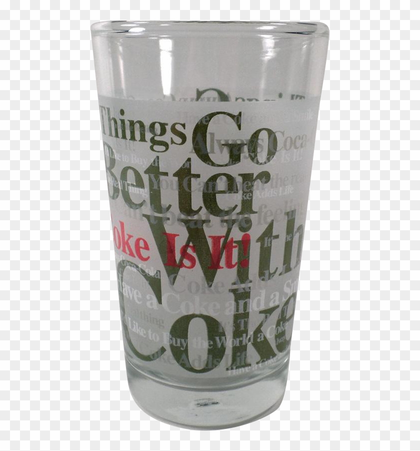 Vintage Coca-cola Glass - Pint Glass Clipart