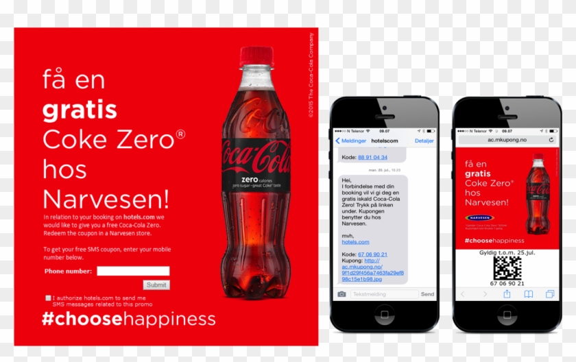 Once Booked The Consumer Were Led To A Simple Landing - Coca-cola Clipart