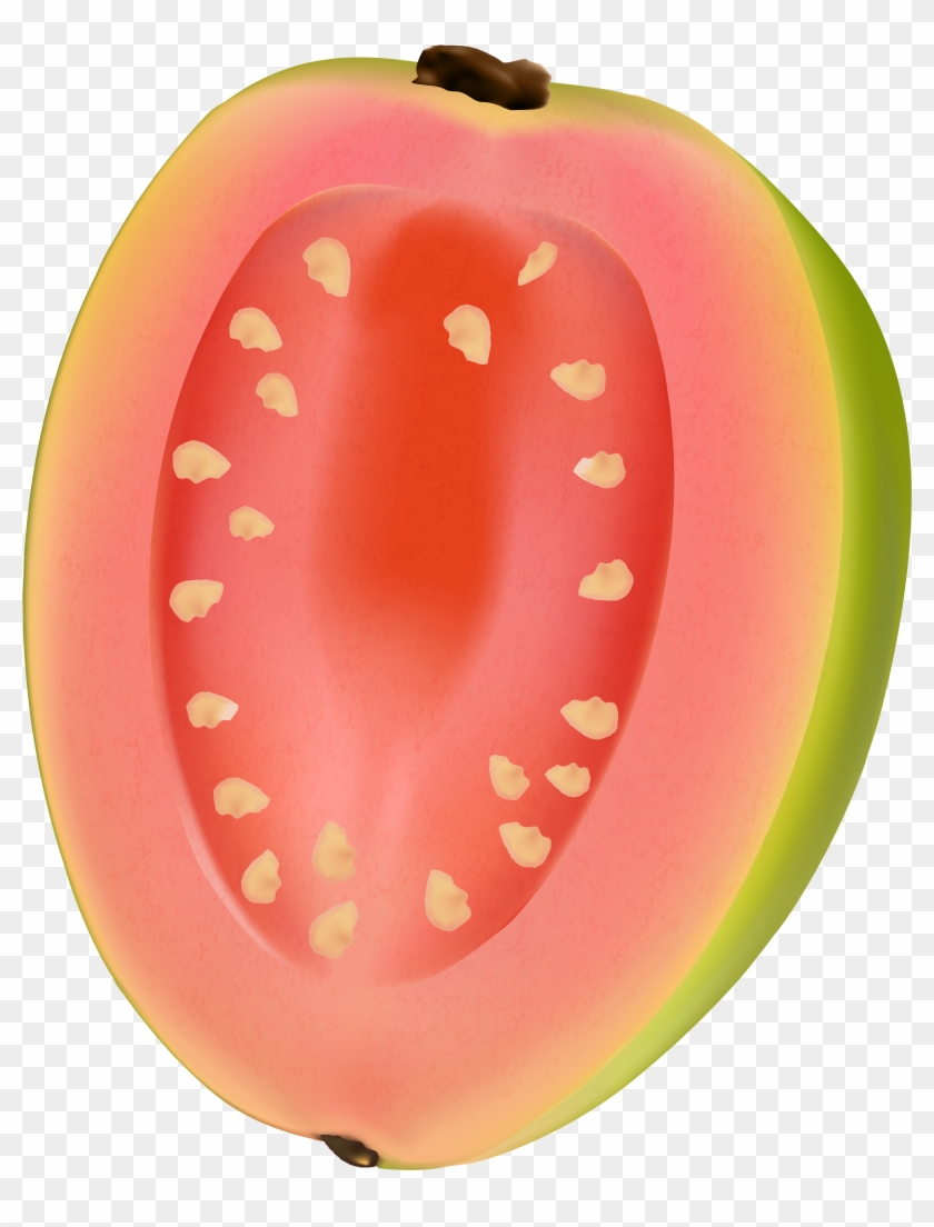 Guava Fruit Png Clip Art Image - Dibujo Guayaba Transparent Png #5056914