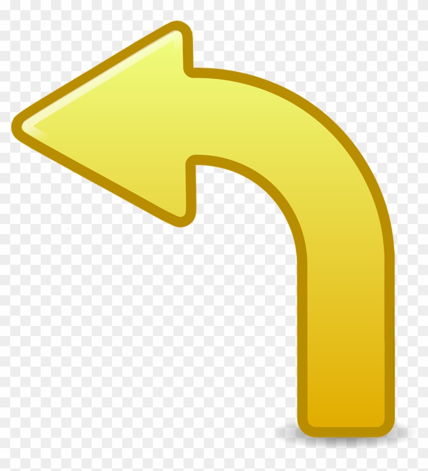 Edit Icon Icons - Flecha Amarilla Curva Png Clipart