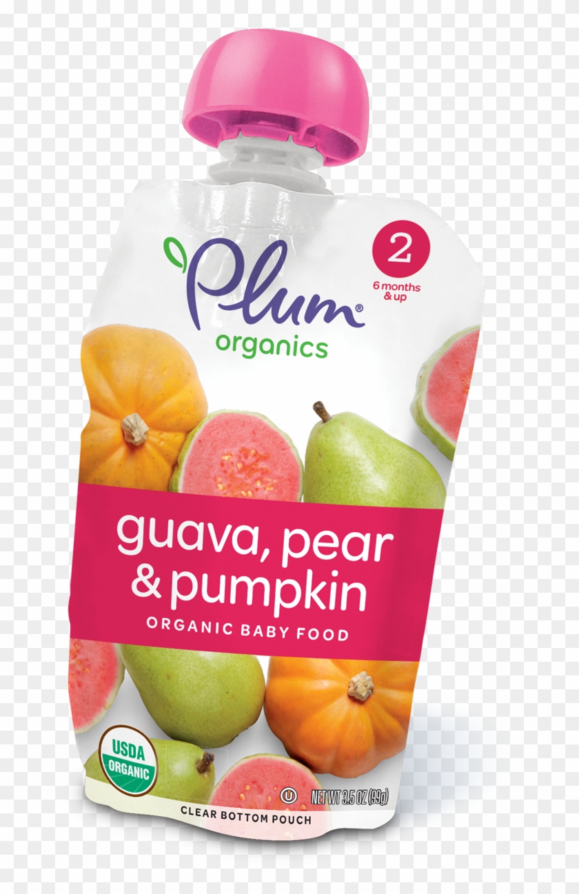 Guava, Pear & Pumpkin - 6 Month Baby Food Pouches Clipart