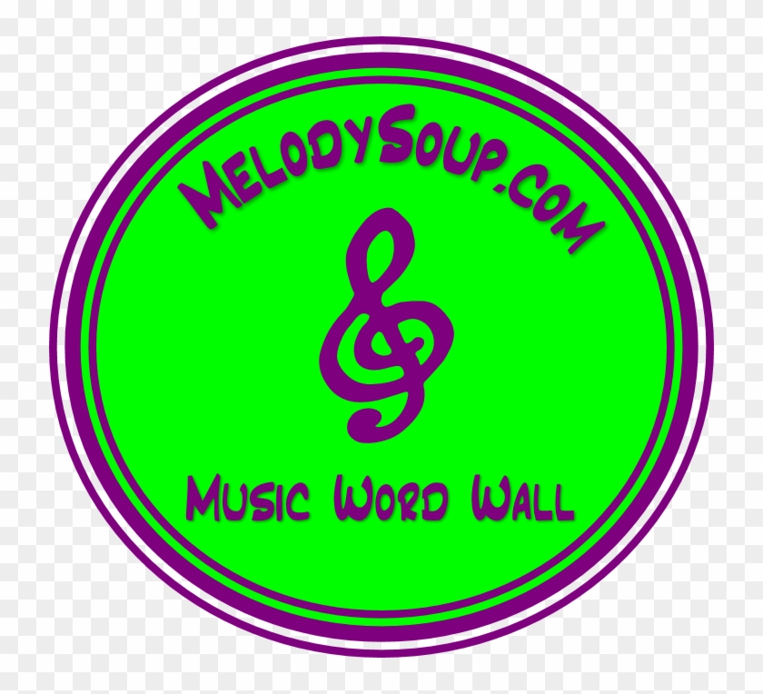 2015 Word Wall Set 3 Music Notation And Symbols - Circle Clipart