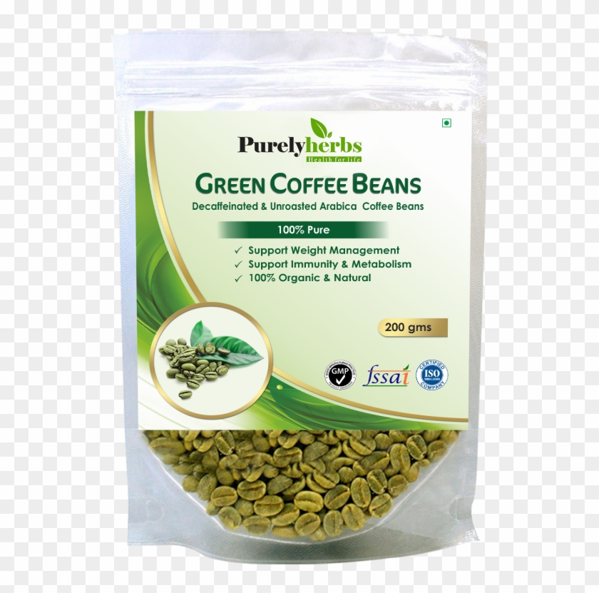 Green Coffee Beans Decaffeinated Unroasted Arabica - Green Coffee Tea Clipart #5057938