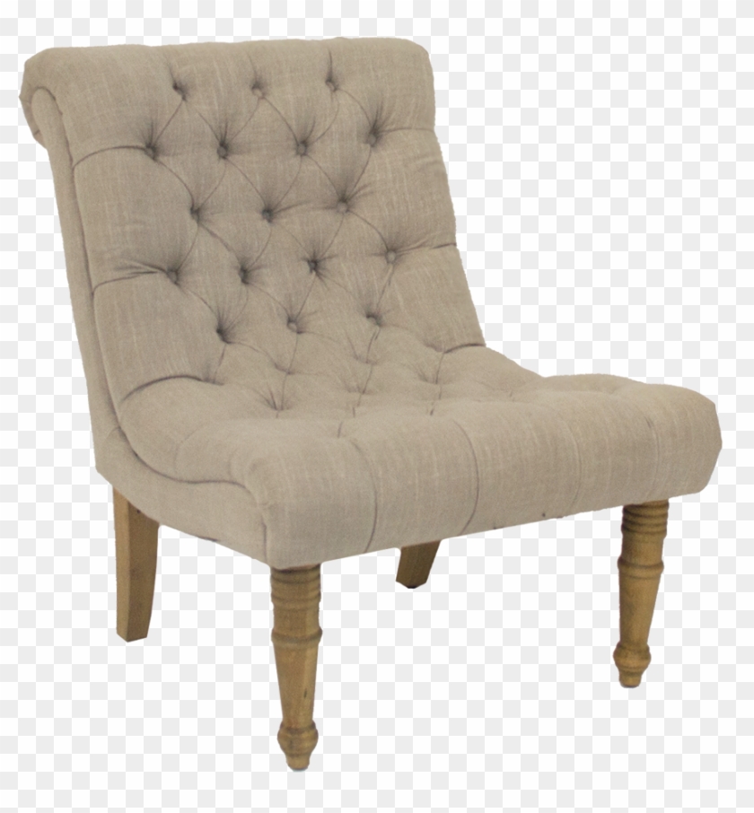 Colette Sand Linen Chair Clipart #5058616
