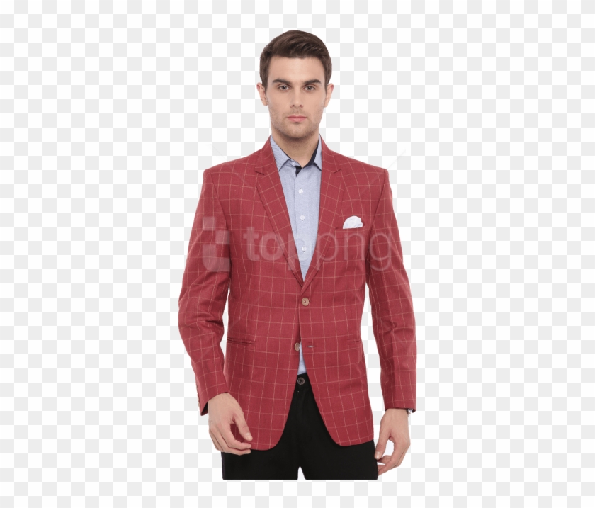 Blazer For Men Png - Checked Casual Blazer Mens Clipart #5058906