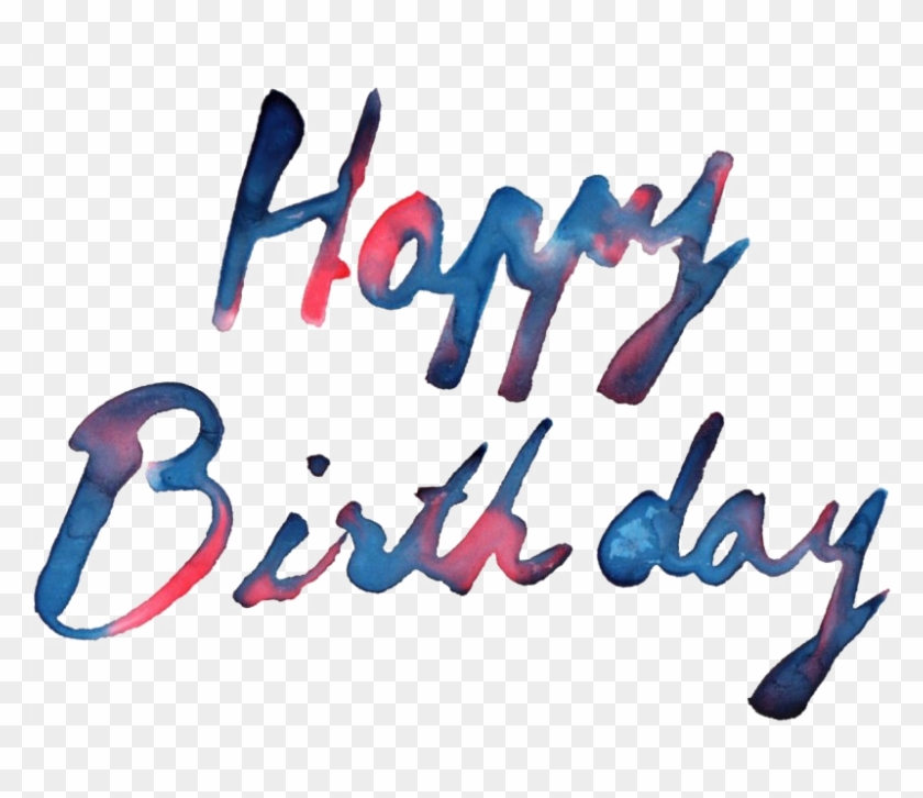 Happy Birthday Text Png Photos - Calligraphy Clipart