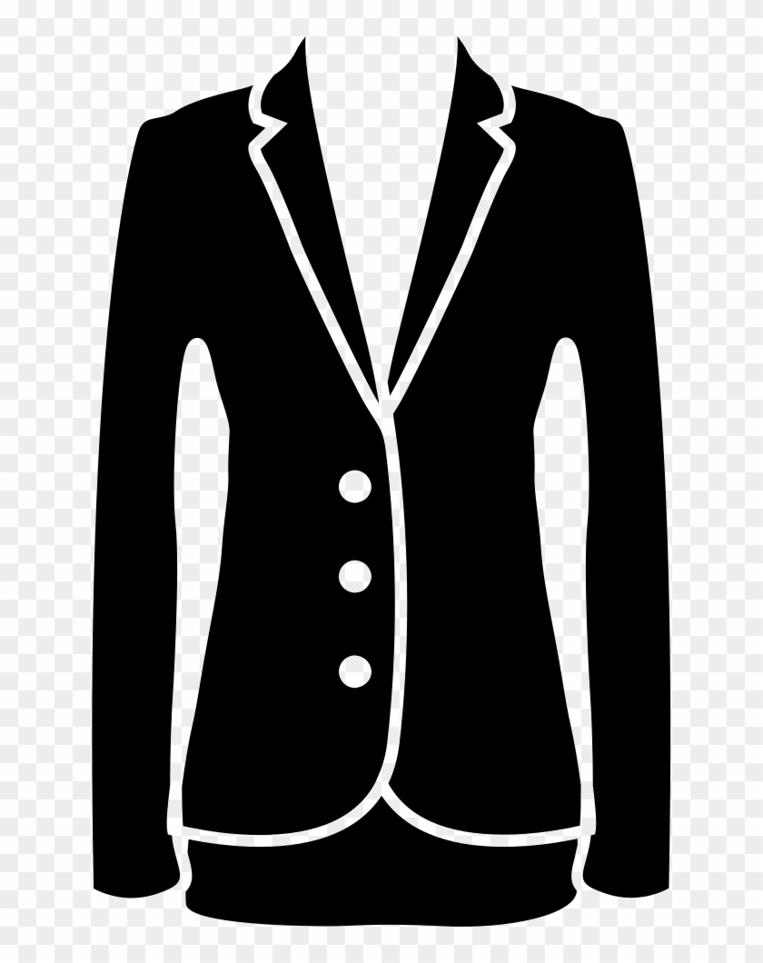Jacket Elegant Feminine Black Clothes For Business - Ladies Suits Icon Png Clipart #5059524
