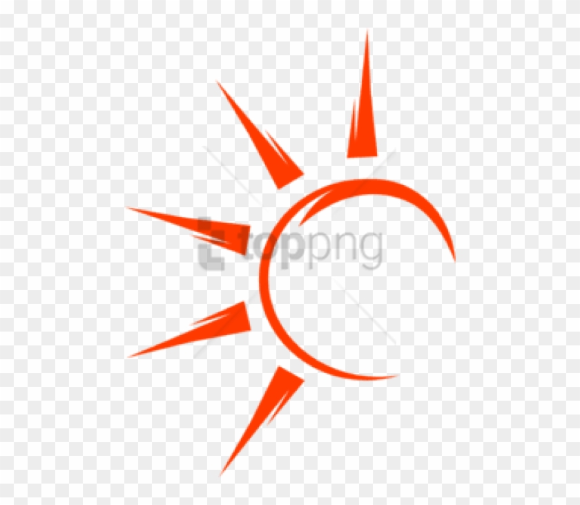 Free Png Half Sun Png Images Transparent - Half Sun Rays Vector Clipart #5059589