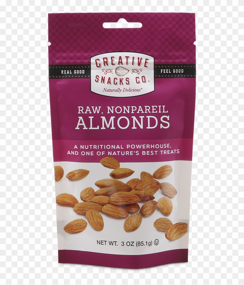 Raw, Nonpareil Almonds - Almond Nuts Snack Clipart