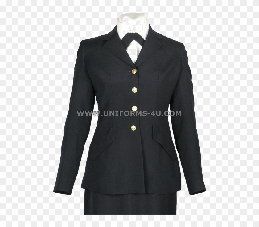 Big U Us Army Female Dress Blue Jacket - Formal Wear Clipart #5060058