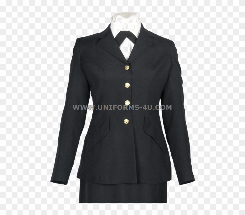 Big U Us Army Female Dress Blue Jacket - Formal Wear Clipart