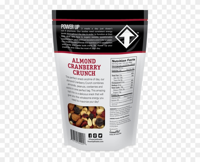 14oz Almond Cran Crunch 4 Pack Gourmet Nut - Cranberry Clipart #5060068
