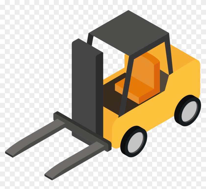 Forklift Clipart Top View - Forklift Isometric Png Transparent Png #5060767