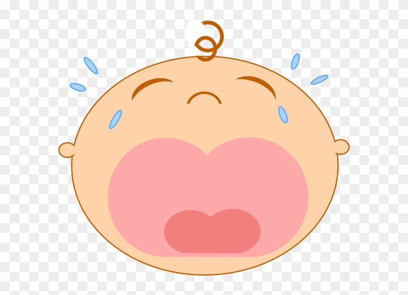 How To Set Use Mad Baby Pink Svg Vector - Crying Baby Head Clipart - Png Download