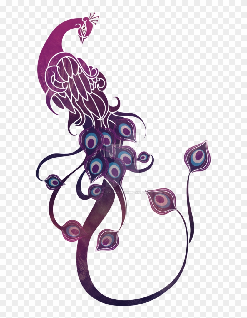 Purple Peacock Png Clipart #5062323