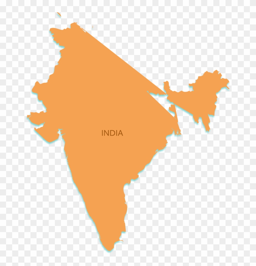 India Outline Map Png Clipart