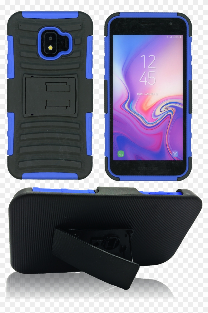 Samsung J2 Core/j2 Pure Combo 3 In 1 Blue - Mobile Phone Case Clipart #5063090