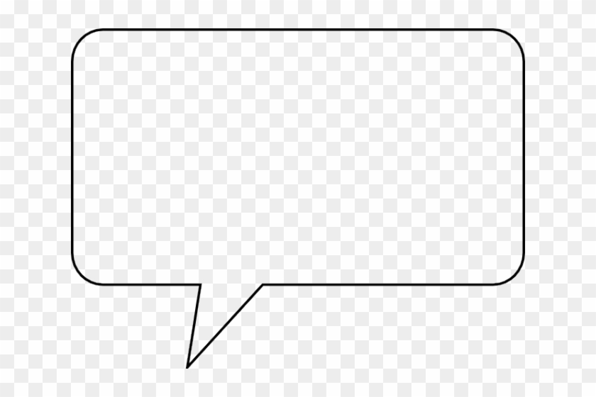 Speech Bubble Clipart Large - Line Art - Png Download